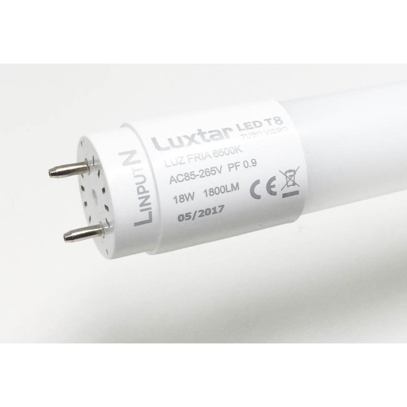 TUBO LED TERMOPLASTICO 120 CM 18W 6500K