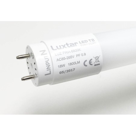 TUBO LED TERMOPLASTICO 120 CM 18W 6500K