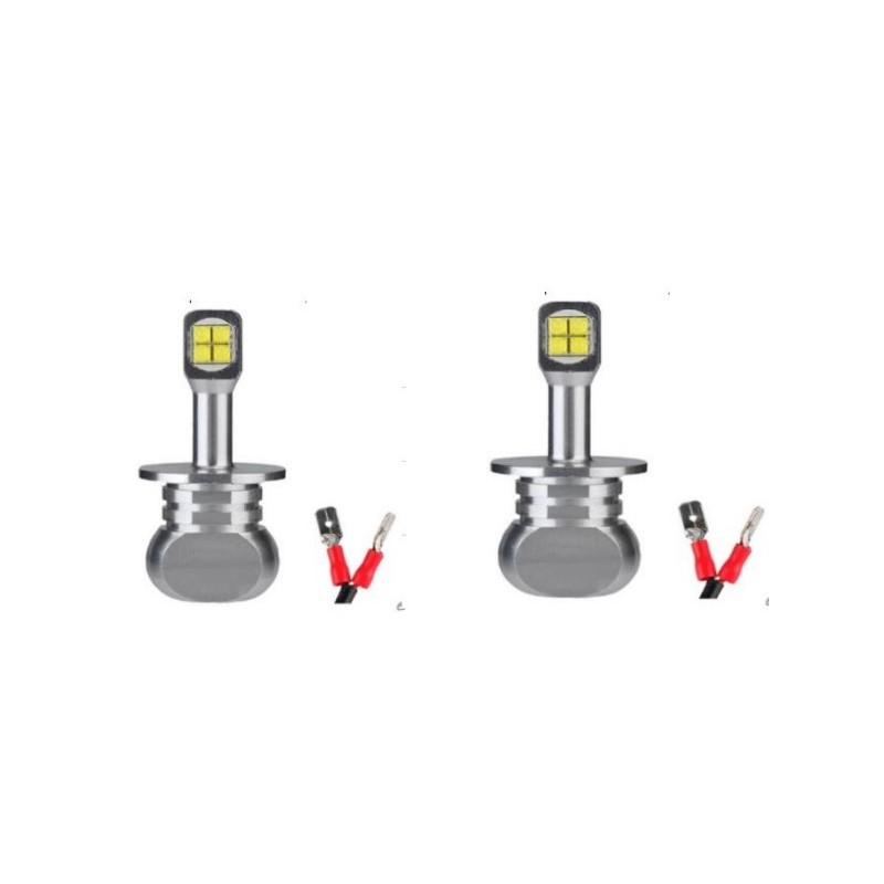PAREJA BOMBILLAS LED H3 6000K EFECTO XENON 60W