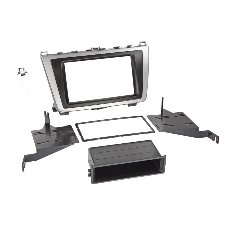 FRONTAL RADIO 2 DIN MAZDA 6 08-12 PLATA