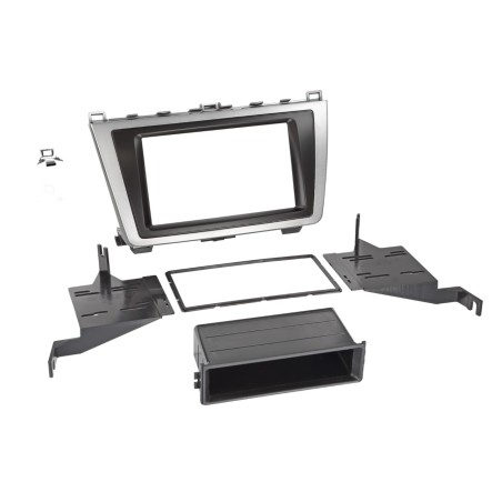 FRONTAL RADIO 2 DIN MAZDA 6 08-12 PLATA