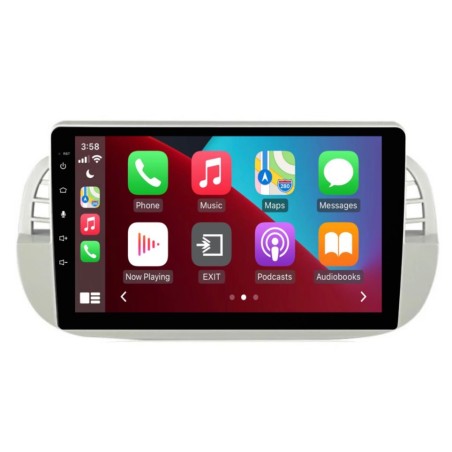 EQUIPO MULTIMEDIA OEM DE 9" FIAT 500 BLANCO