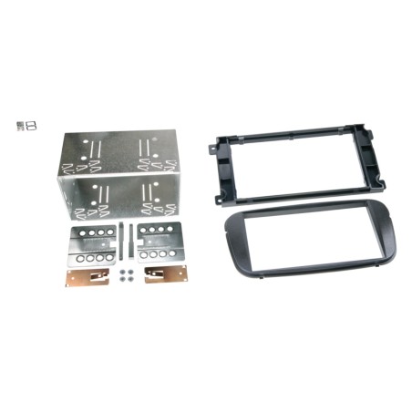 FRONTAL RADIO 2 DIN FORD, COLOR NEGRO