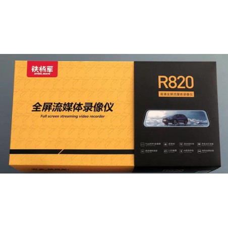 DASHCAM RETROVISOR MAS CAMARA TRASERA