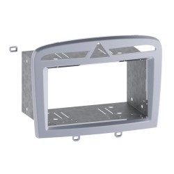 FRONTAL RADIO 2 DIN, PEUGEOT 308 COLOR PLATA