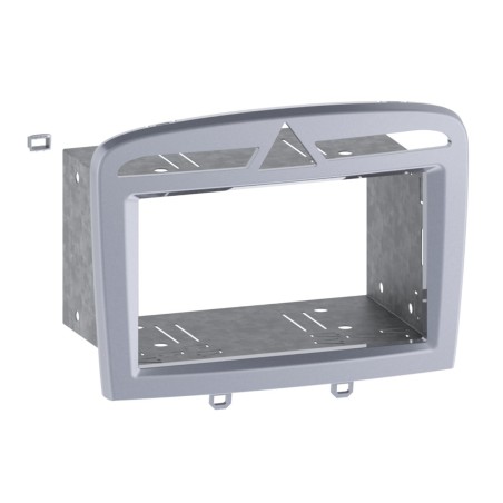 FRONTAL RADIO 2 DIN, PEUGEOT 308 COLOR PLATA