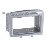 FRONTAL RADIO 2 DIN, PEUGEOT 308 COLOR PLATA