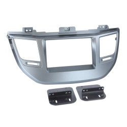 FRONTAL RADIO 2 DIN HYUNDAI TUCSON 2015 PLATA