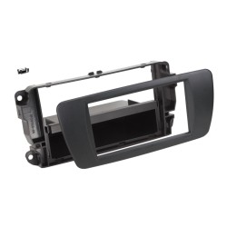 2-DIN facia plate with pocket Seat Ibiza nit black