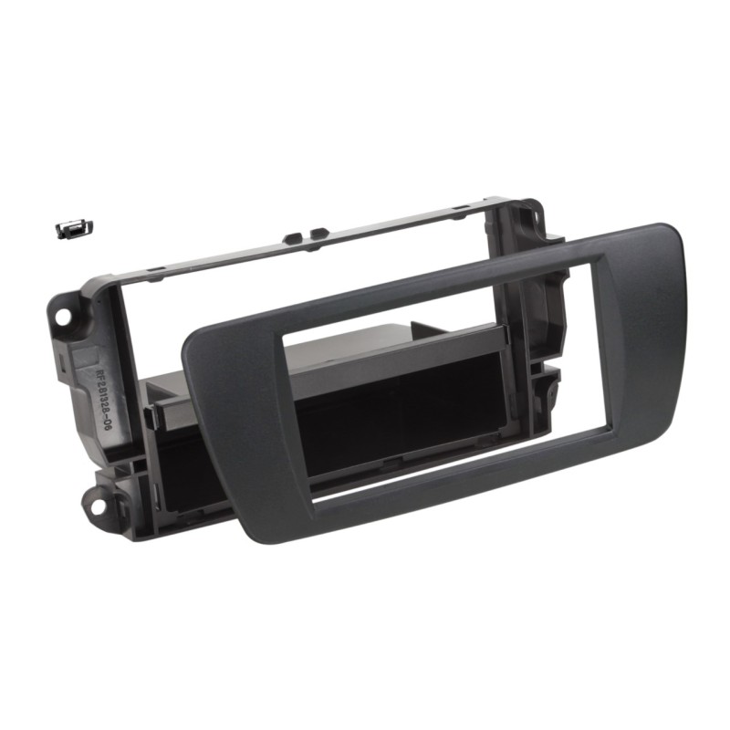 2-DIN facia plate with pocket Seat Ibiza nit black