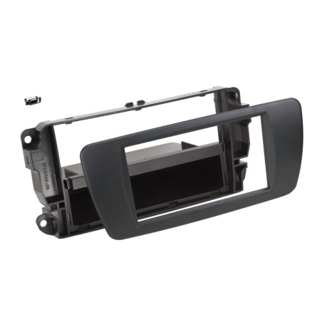 2-DIN facia plate with pocket Seat Ibiza nit black