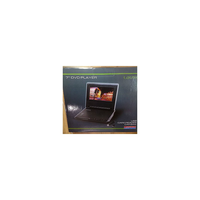Dvd Usb Portatil 7" bolsa cabecero SIN BATERIA