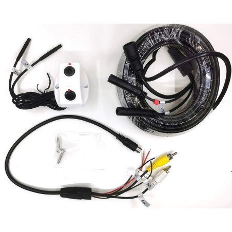 CAMARA TRASERA DUAL PARA AUTOCARAVANAS BLANCA