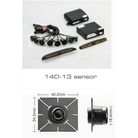 KIT SENSOR PARKING 8 CAPSULAS 2 DISPLAY M5