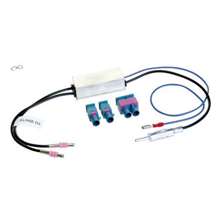 CONECTOR ANTENA DOBLE FAKRA A DIN AMPLIFICADO